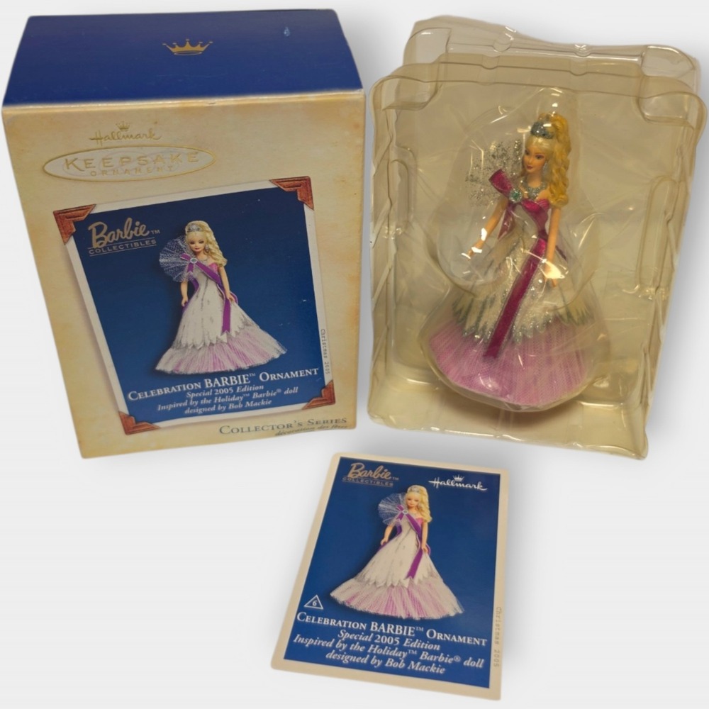 2005 Celebration Barbie Holiday Celebration Hallmark Keepsake Ornament NEW